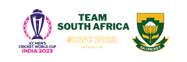 South Africa Cricket Team Cricket World Cup Schedule 2023